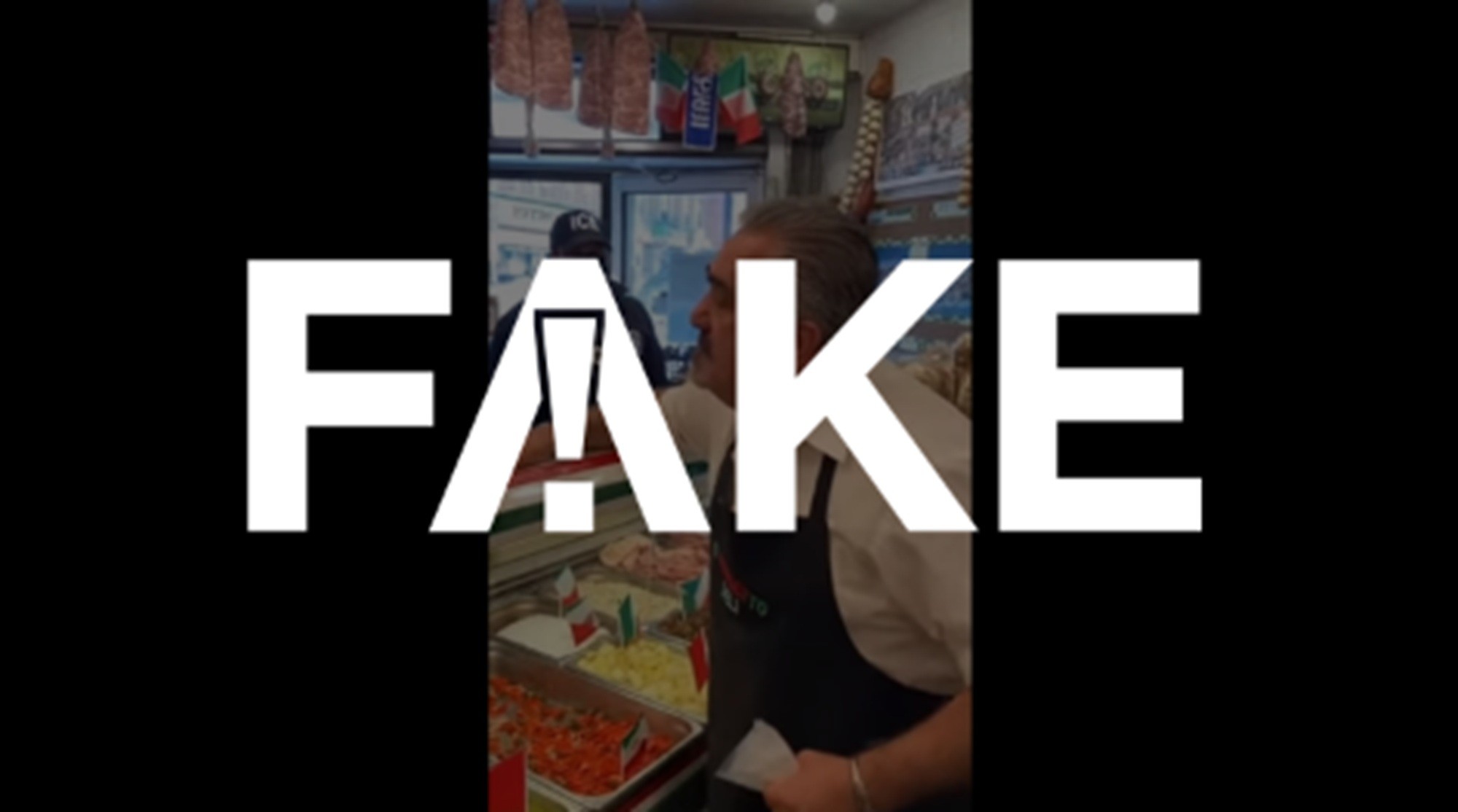 É #FAKE vídeo de comerciante expulsando agentes do ICE de mercearia nos EUA; cena foi criada com inteligência artificial
