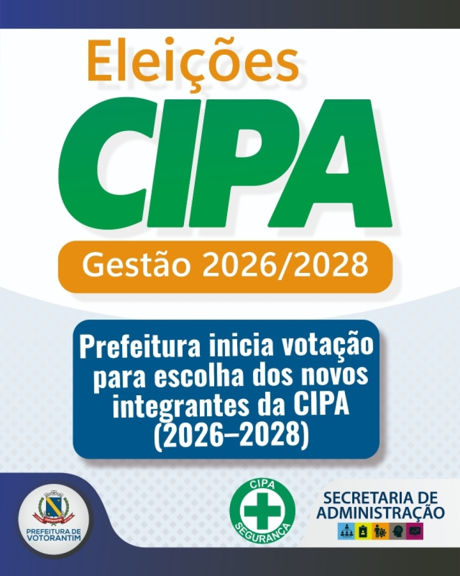Prefeitura inicia votação para escolha dos novos integrantes da Cipa (2026–2028)