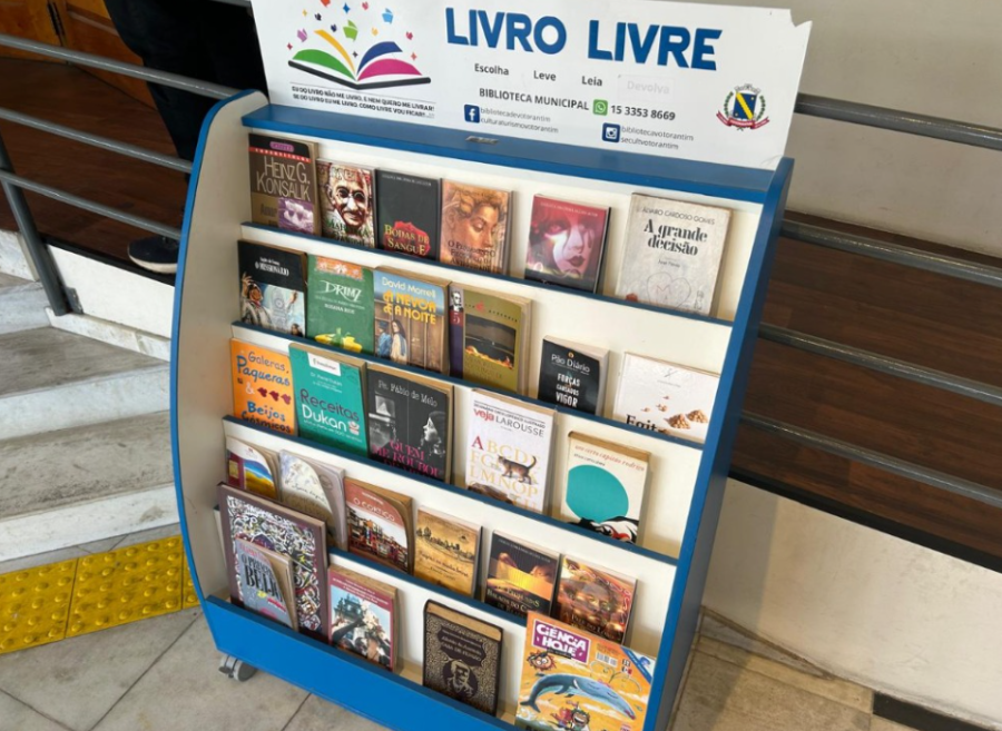 Projeto disponibiliza livros gratuitos em cinco pontos de Votorantim