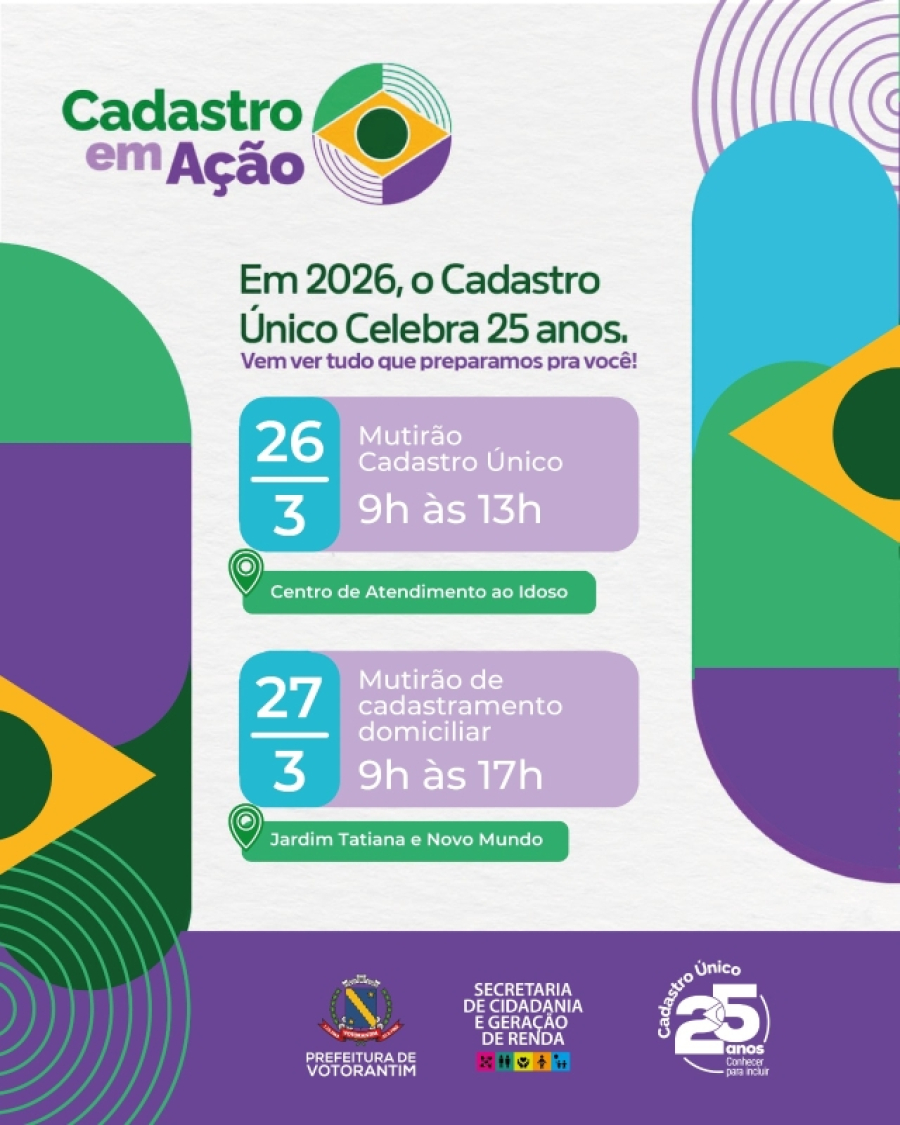 Votorantim amplia atendimento com mutirões do Cadastro Único